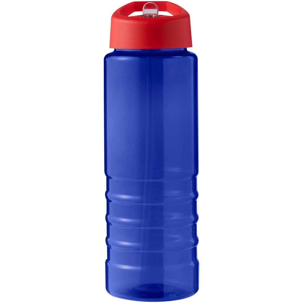Спортивна пляшка H2O Active® Eco Treble об'ємом 750 мл із куполоподібною кришкою синій, червоний - 21048210- Фото №3