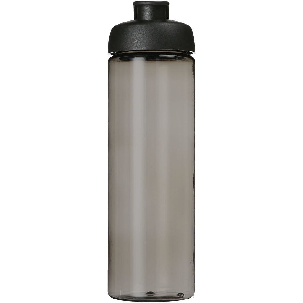 Спортивная бутылка H2O Active® Eco Vibe объемом 850 мл с откидывающейся крышкой темно-серый, сплошной черный - 21048300- Фото №3