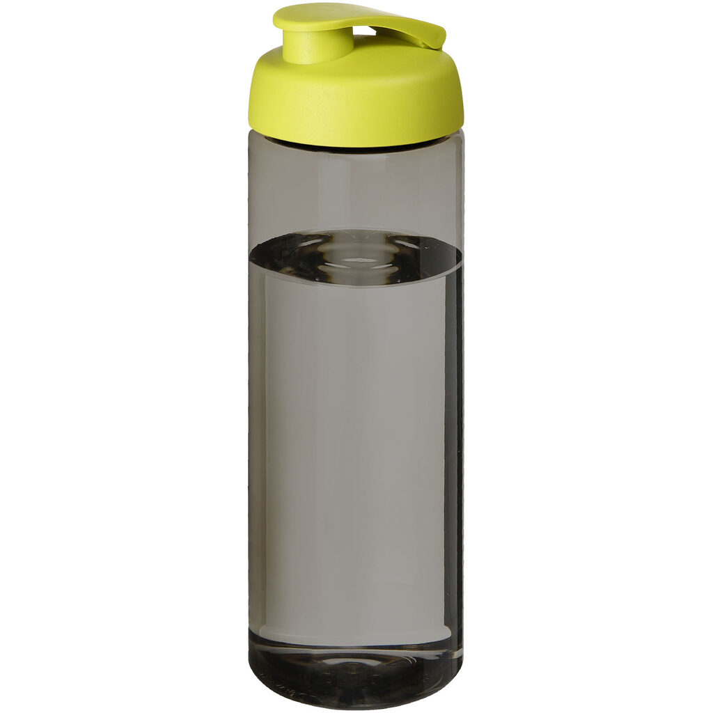 Спортивная бутылка H2O Active® Eco Vibe объемом 850 мл с откидывающейся крышкой темно-серый, лайм - 21048302- Фото №1