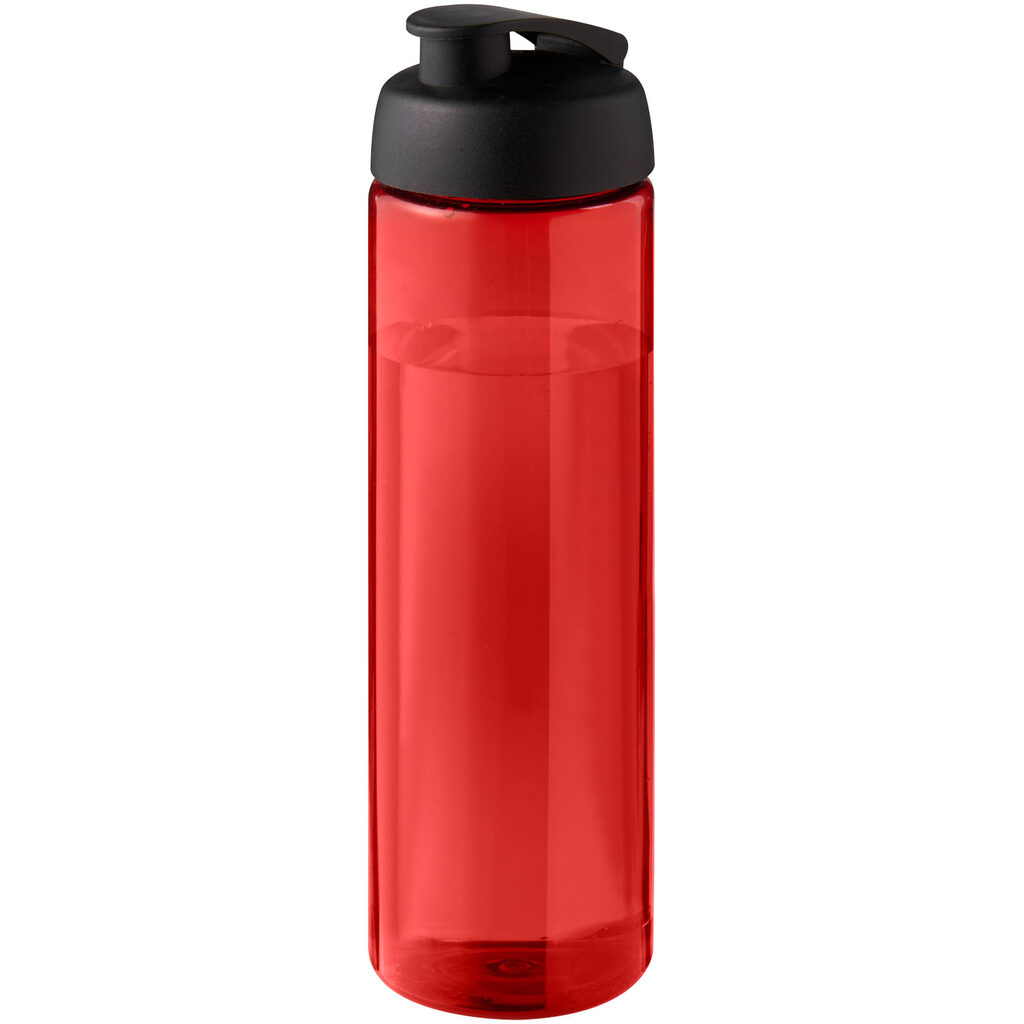 Спортивна пляшка H2O Active® Eco Vibe об'ємом 850 мл з кришкою, що відкидається червоний, суцільний чорний - 21048311- Фото №1