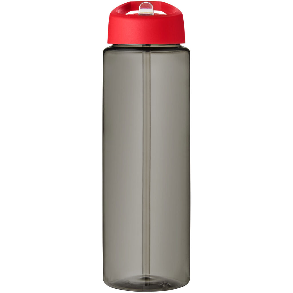 Спортивна пляшка H2O Active® Eco Vibe об'ємом 850 мл з кришкою-носиком темно-сірий, червоний - 21048602- Фото №3