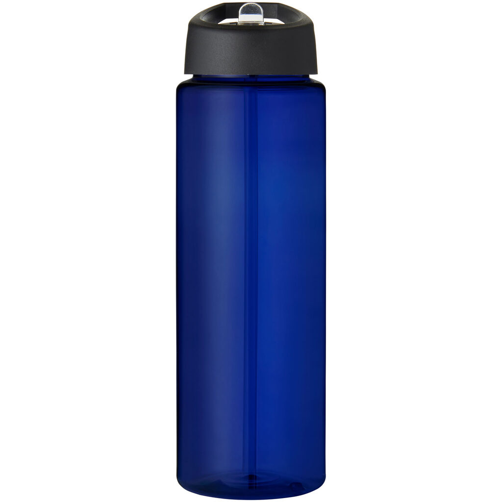 Спортивна пляшка H2O Active® Eco Vibe об'ємом 850 мл з кришкою-носиком синій, суцільний чорний - 21048606- Фото №3