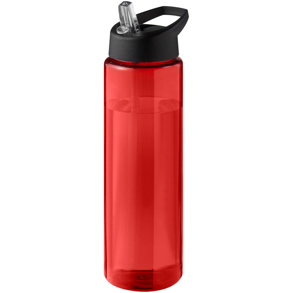 Спортивна пляшка H2O Active® Eco Vibe об'ємом 850 мл з кришкою-носиком червоний, суцільний чорний - 21048608- Фото №1