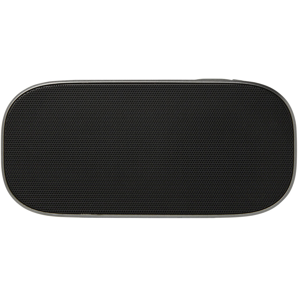 Динамік Stark 2.0 потужністю 5 Вт із переробленого пластику IPX5 з функцією Bluetooth® срібний, суцільний чорний - 12432081- Фото №3