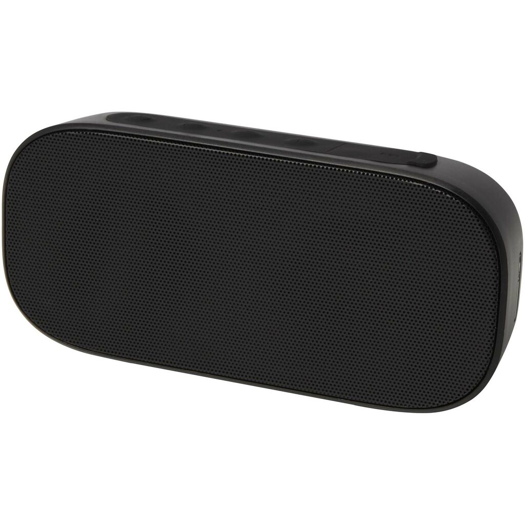 Динамік Stark 2.0 потужністю 5 Вт із переробленого пластику IPX5 з функцією Bluetooth® суцільний чорний - 12432090- Фото №1