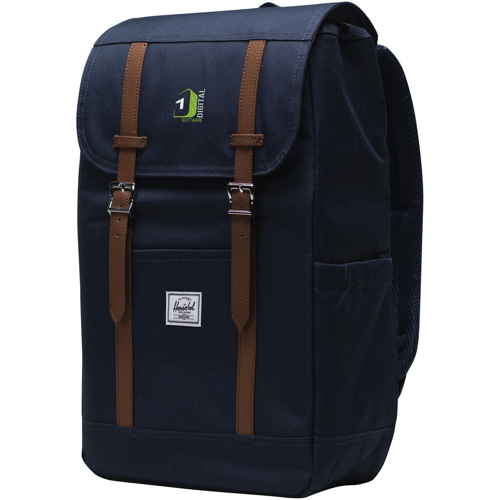Рюкзак для ноутбука Herschel Retreat™ из переработанного материала, 23 л синий - 12069155- Фото №2 Рюкзак для ноутбука Herschel Retreat™ из переработанного материала, 23 л синий - 12069155- Фото №2