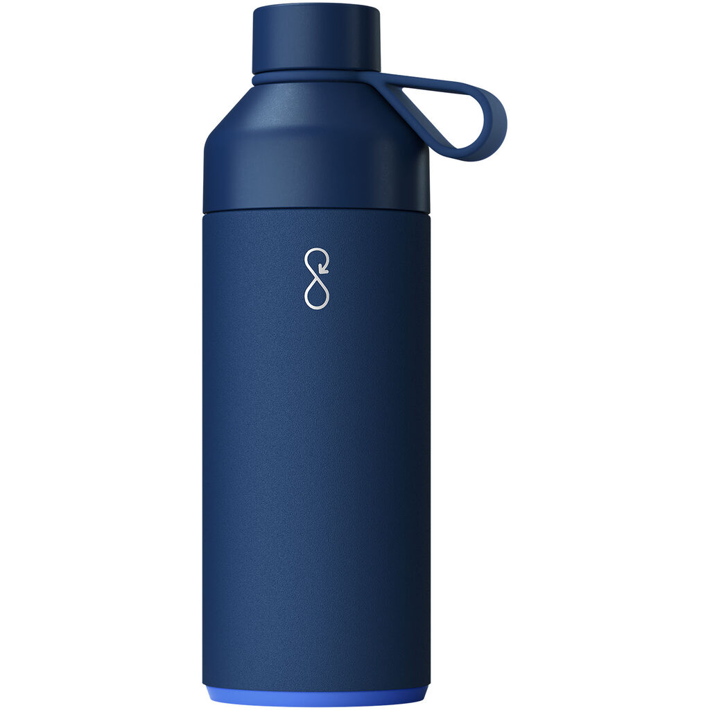 Пляшка для води Big Ocean Bottle об'ємом 1000 мл із вакуумною ізоляцією синій - 10075351- Фото №1