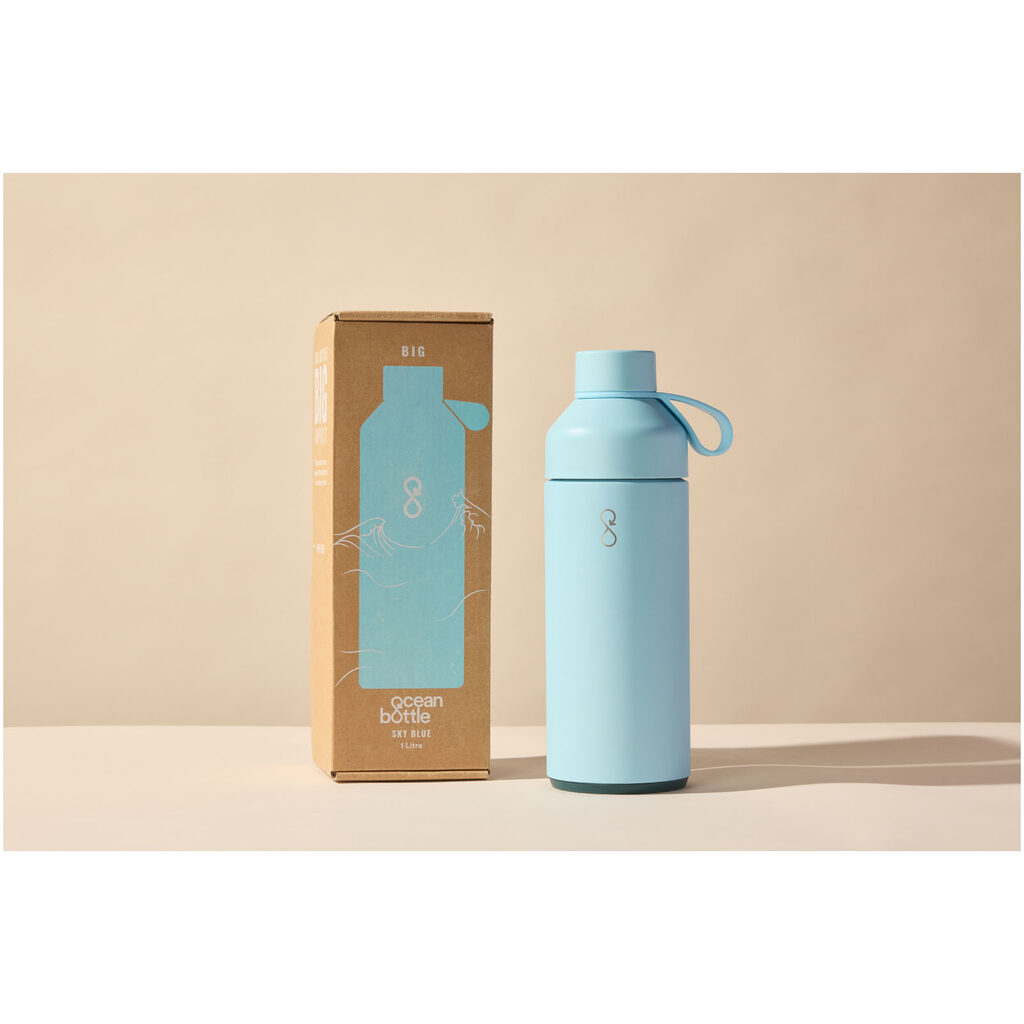 Пляшка для води Big Ocean Bottle 1000 мл з вакуумною ізоляцією блакитний - 10075352- Фото №3