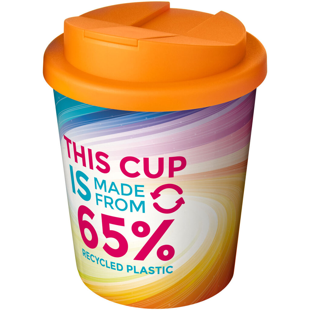 Термостакан Brite-Americano Espresso Eco с защитой от проливаний объемом 250 мл оранжевый - 21049731- Фото №1
