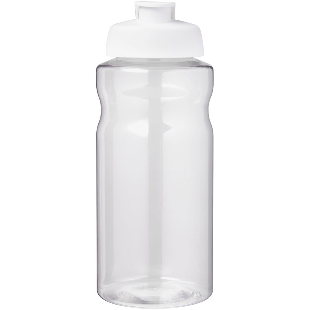 Спортивная бутылка H2O Active® Big Base объемом 1 литр с откидной крышкой белый - 21017501- Фото №3