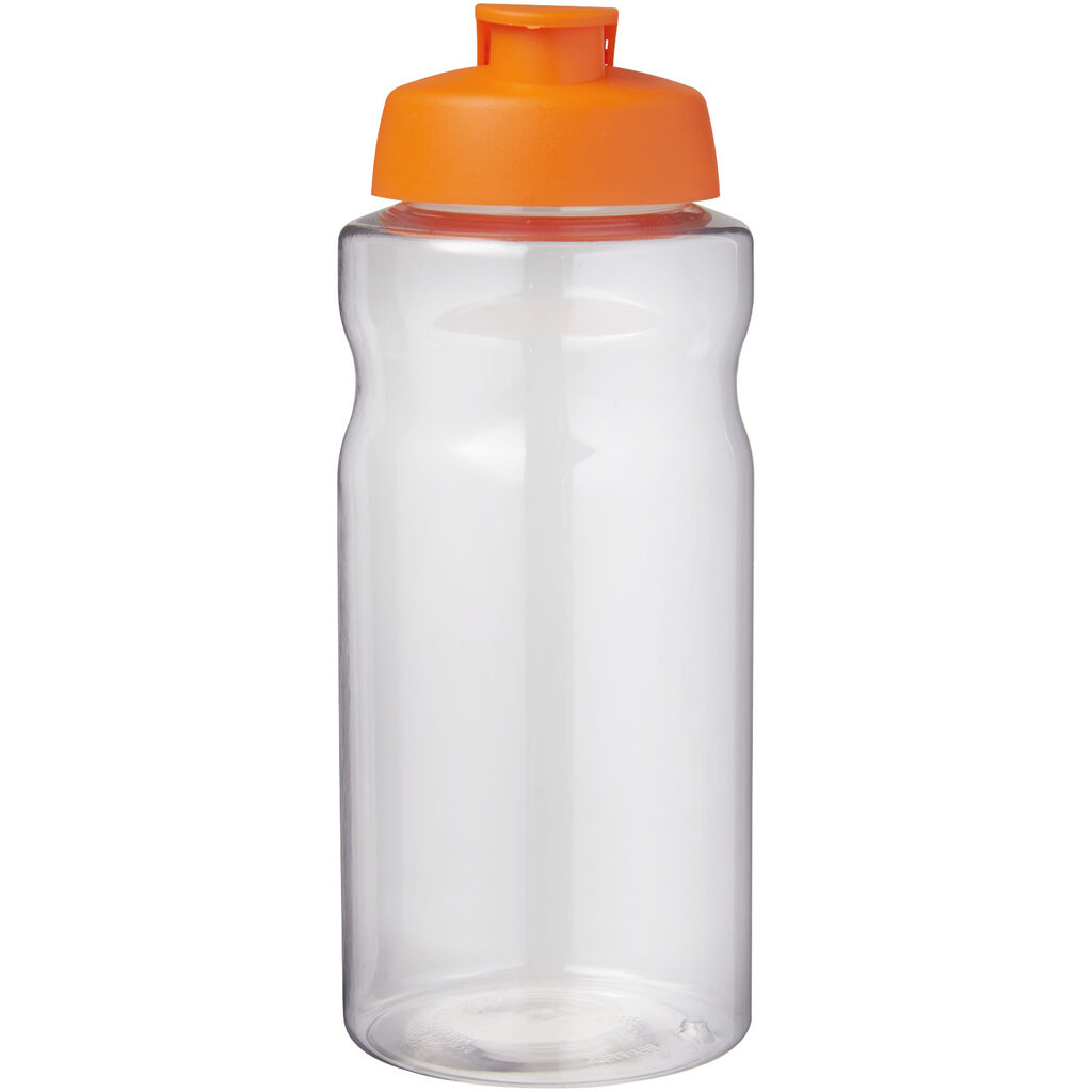 Спортивная бутылка H2O Active® Big Base объемом 1 литр с откидной крышкой оранжевый - 21017531- Фото №3