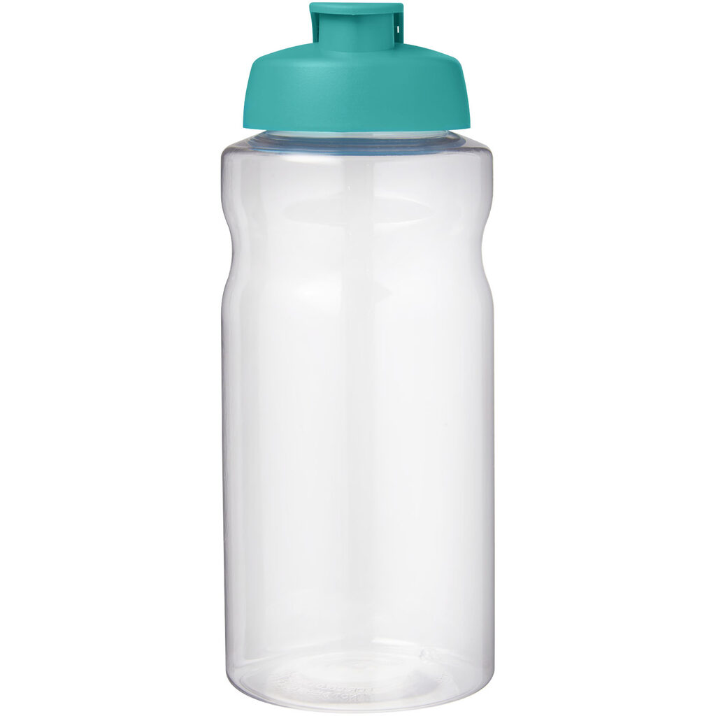 Спортивная бутылка H2O Active® Big Base объемом 1 литр с откидной крышкой голубой - 21017551- Фото №3