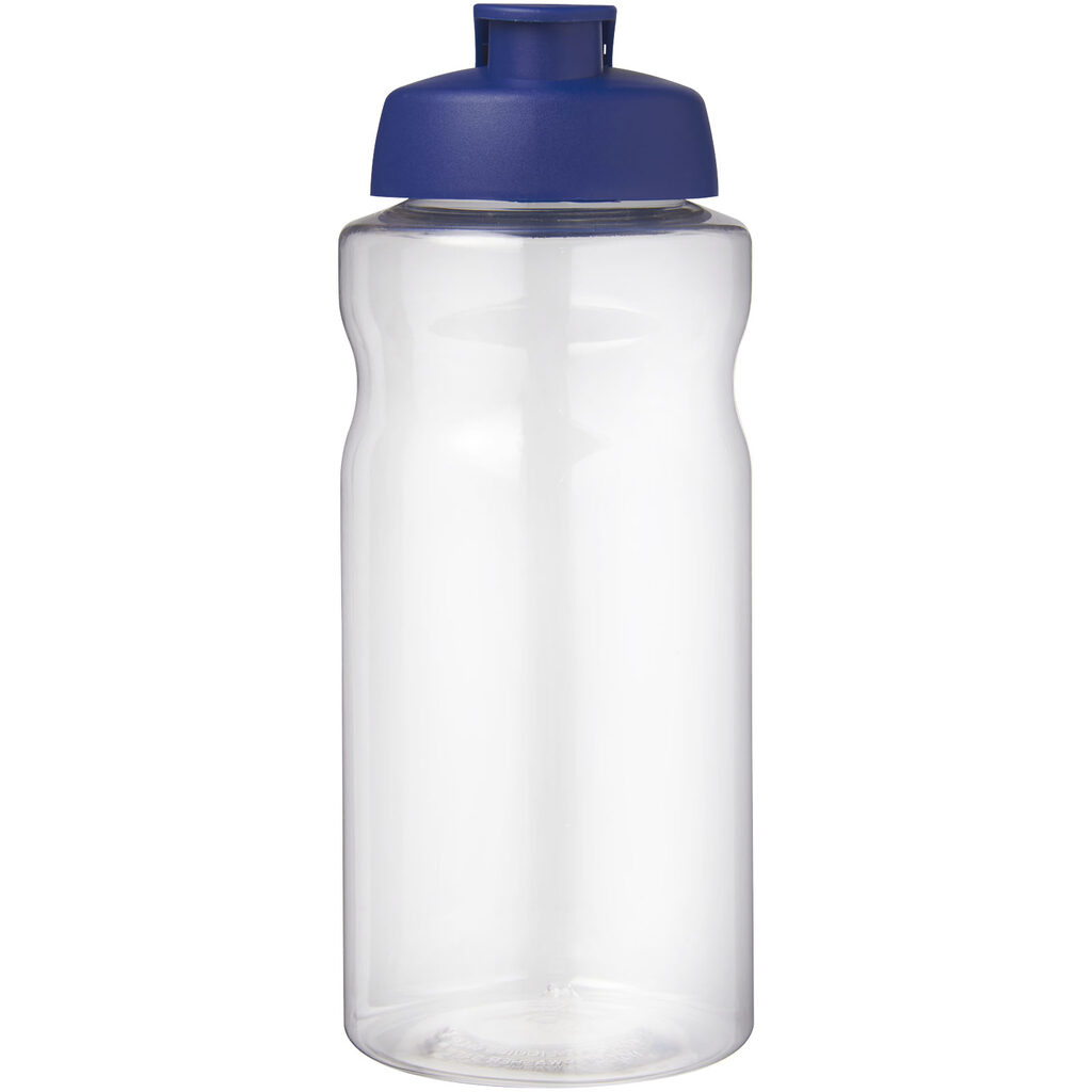 Спортивная бутылка H2O Active® Big Base объемом 1 литр с откидной крышкой синий - 21017552- Фото №3