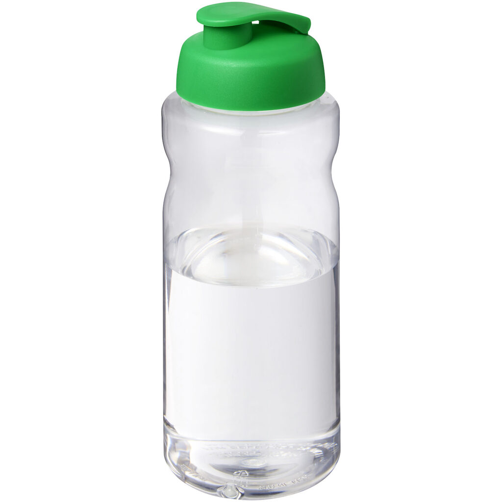 Спортивная бутылка H2O Active® Big Base объемом 1 литр с откидной крышкой зеленый - 21017561- Фото №1