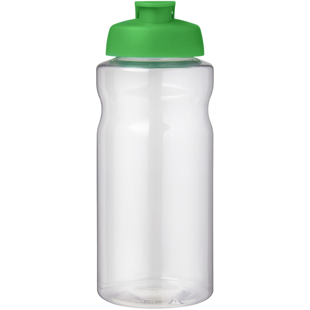 Спортивная бутылка H2O Active® Big Base объемом 1 литр с откидной крышкой зеленый - 21017561- Фото №3