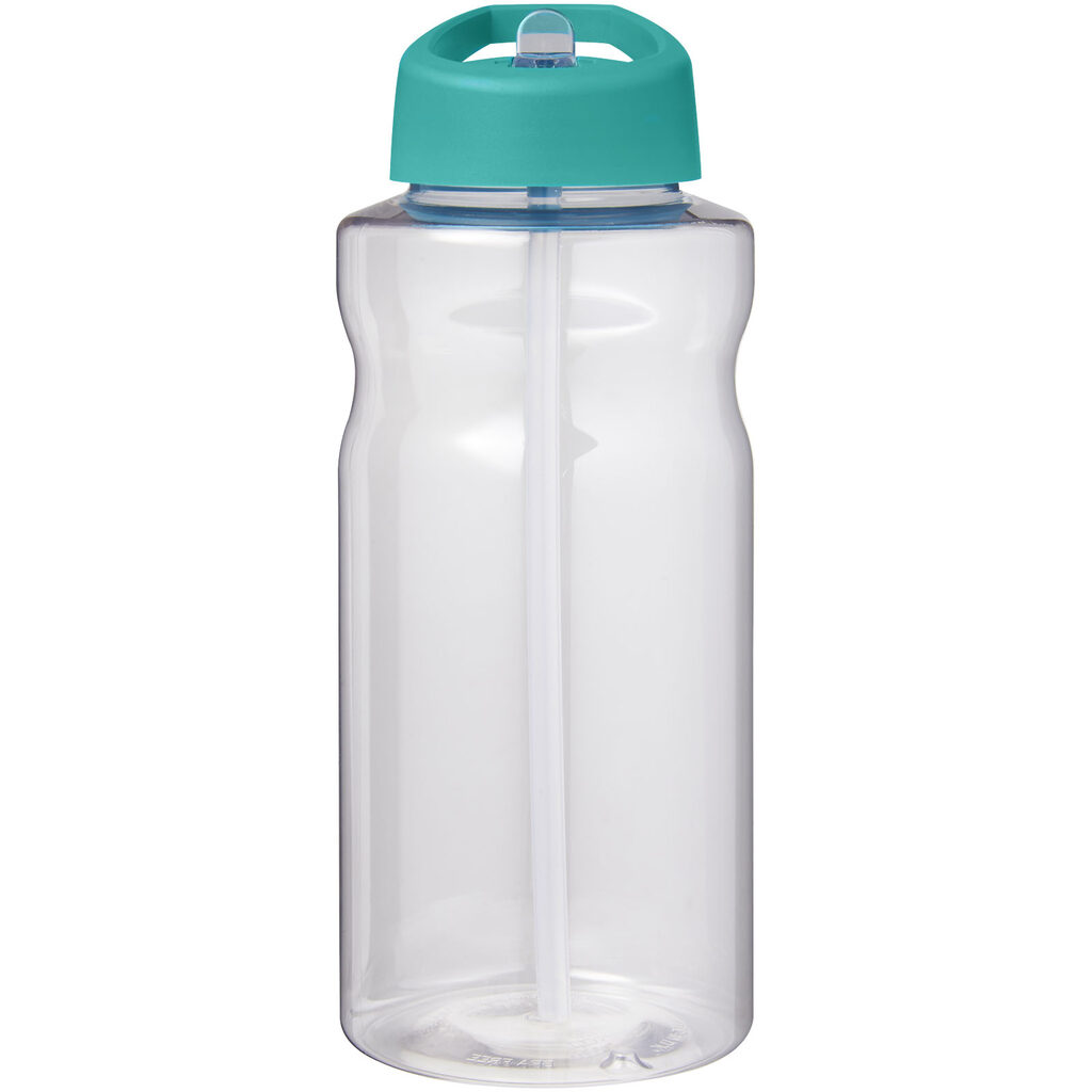 Спортивная бутылка H2O Active® Big Base емкостью 1 литр с крышкой с носиком голубой - 21017651- Фото №3