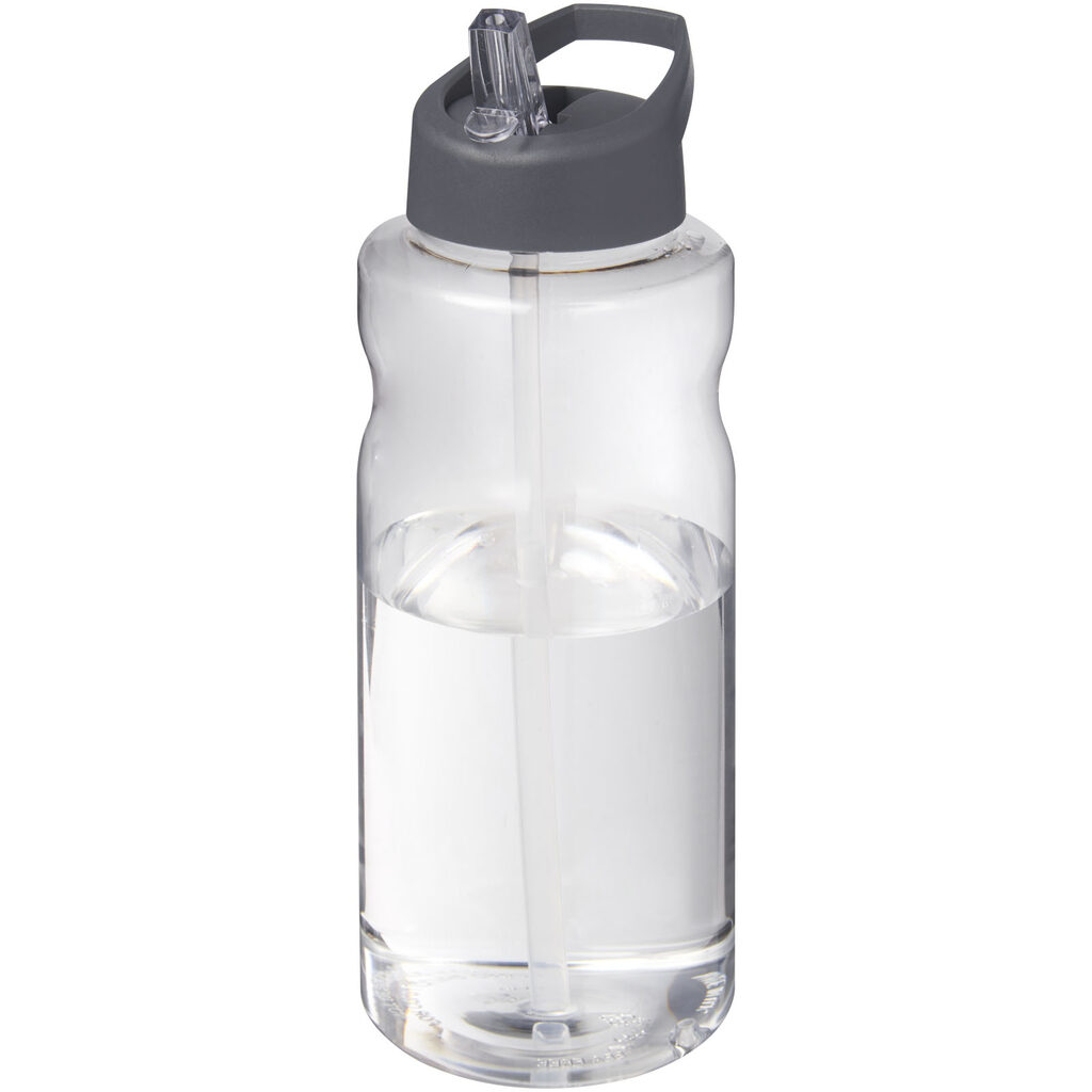 Спортивная бутылка H2O Active® Big Base емкостью 1 литр с крышкой с носиком серый - 21017682- Фото №1