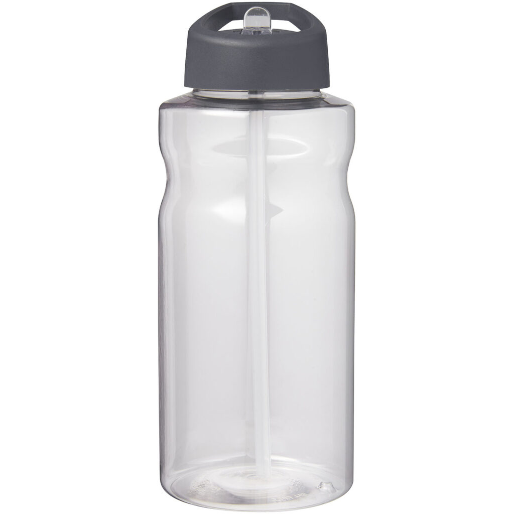Спортивная бутылка H2O Active® Big Base емкостью 1 литр с крышкой с носиком серый - 21017682- Фото №3