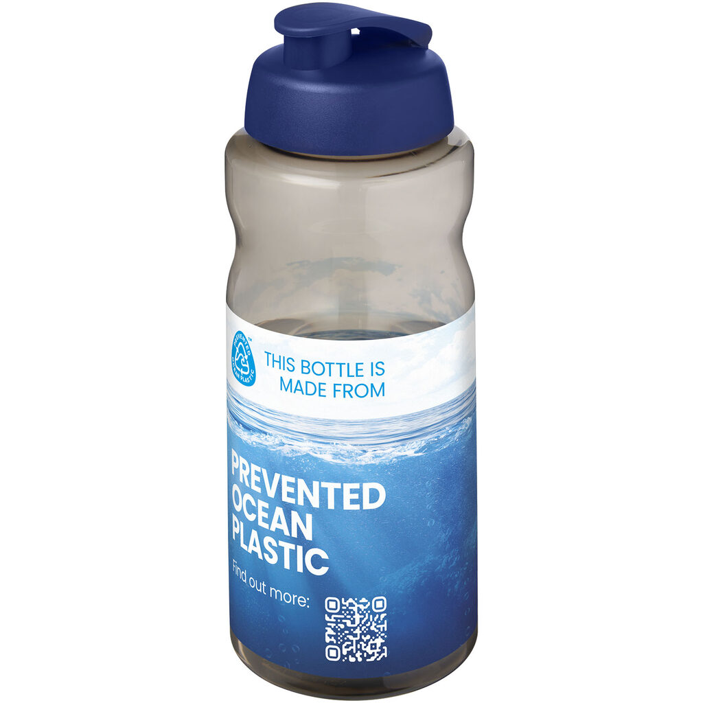 H2O Active® Eco Big Base спортивная бутылка с откидной крышкой объемом 1 литр синий - 21017894- Фото №2