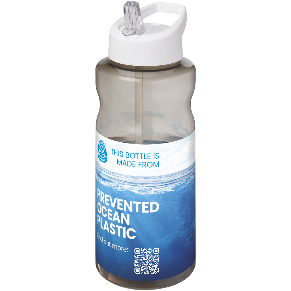 H2O Active® Eco Big Base спортивна пляшка об'ємом 1 літр білий - 21017991- Фото №2