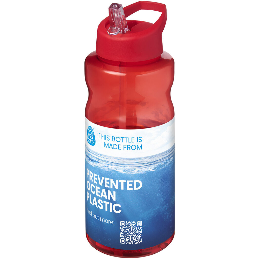 H2O Active® Eco Big Base спортивна пляшка об'ємом 1 літр червоний - 21017993- Фото №2