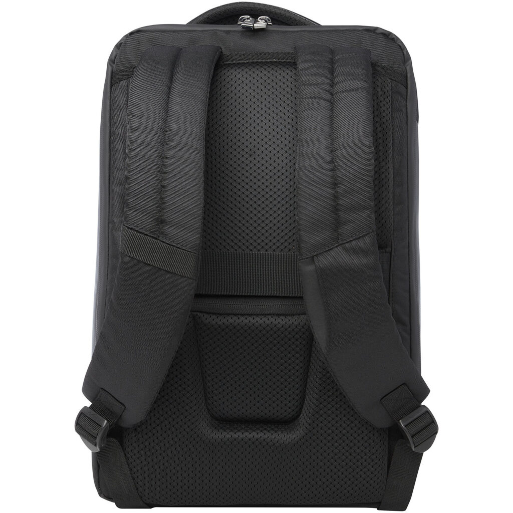Компактный рюкзак для ноутбука Expedition Pro 15,6 дюйма GRS, 12 л, из переработанного материала черный - 13005590- Фото №4