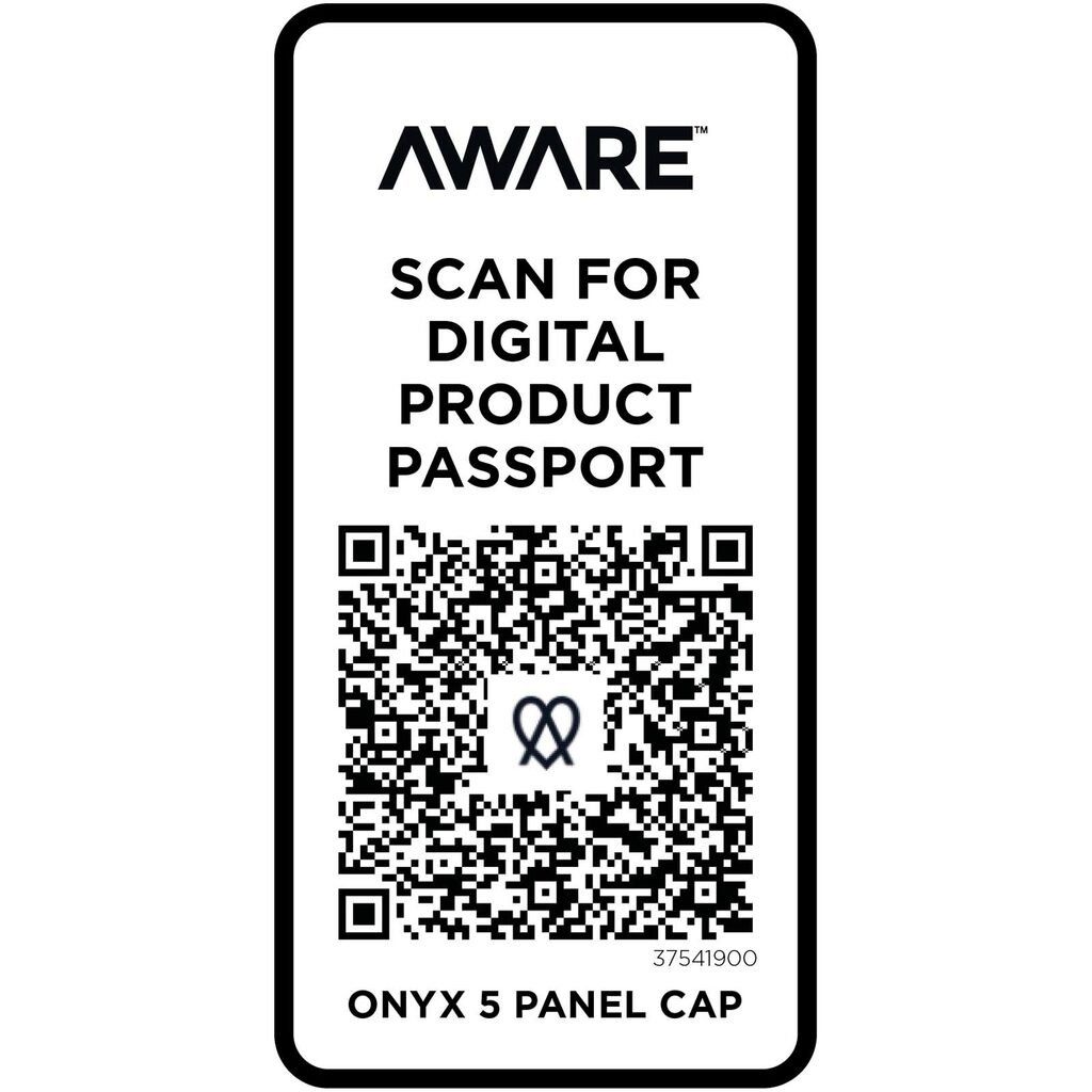Onyx с 5 панелями Aware™ кепка из переработанных материалов сплошной черный - 37541900- Фото №5