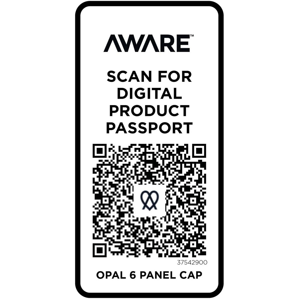 Opal с 6 панелями Aware™ кепка из переработанных материалов сплошной черный - 37542900- Фото №5