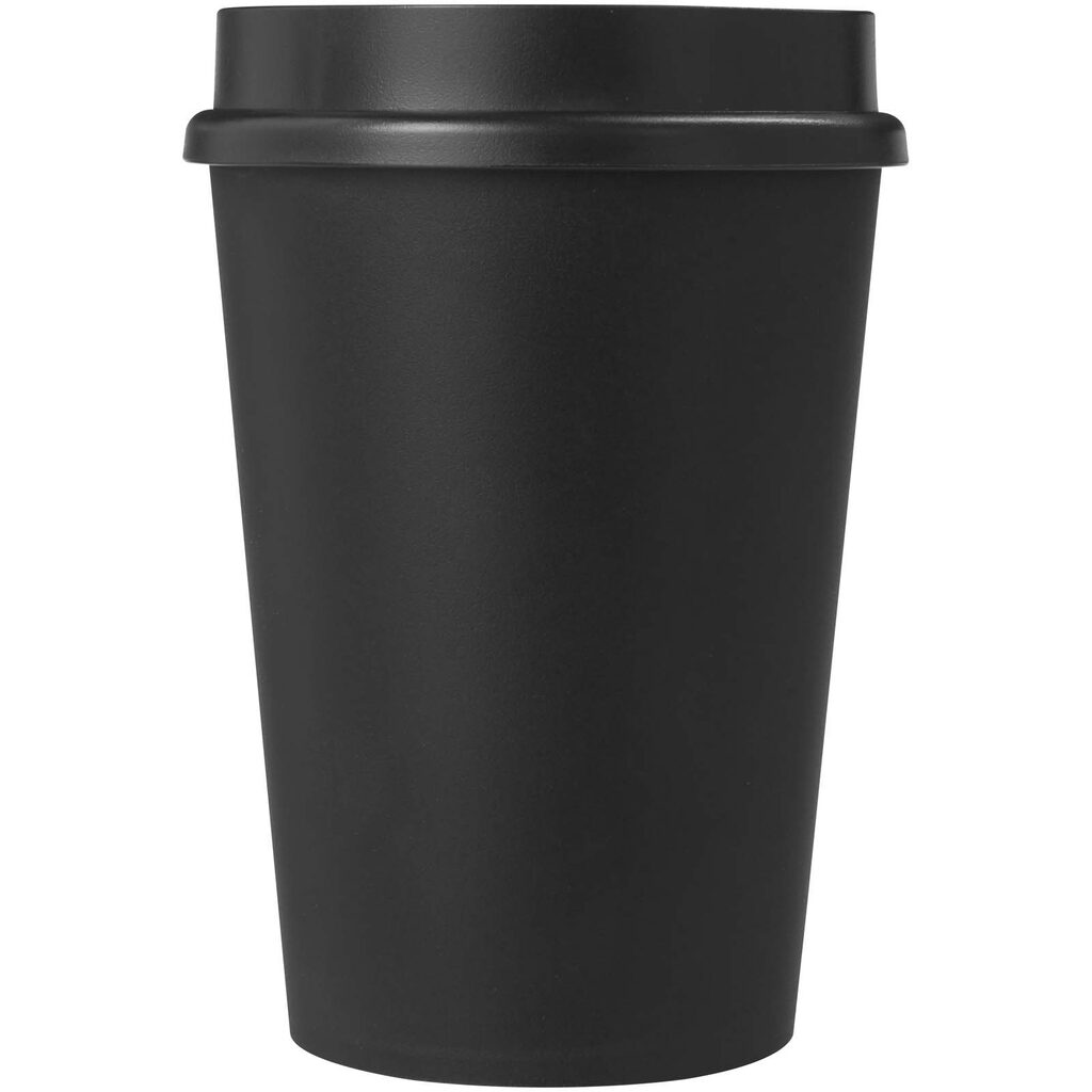 Americano® Switch кружка объемом 300 мл с крышкой, вращающейся на 360° сплошной черный - 21027690- Фото №3
