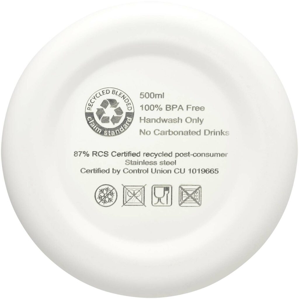 Spring мідна пляшка з вакуумною ізоляцією, сертифікована згідно RCS, 500 мл білий - 10079801- Фото №7