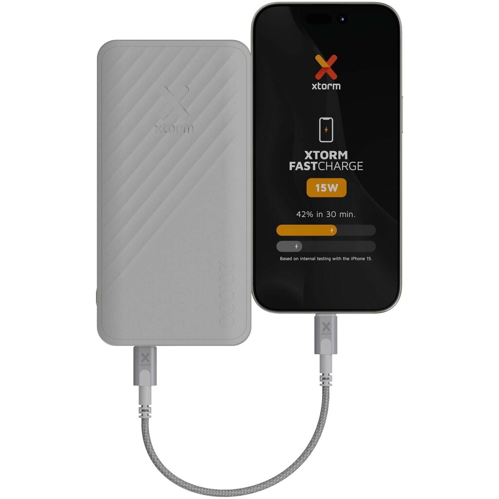 Xtorm XG220 Go2 портативное зарядное устройство с быстрой зарядкой, 15 Вт, 20 000 мАч белый - 12441262- Фото №5