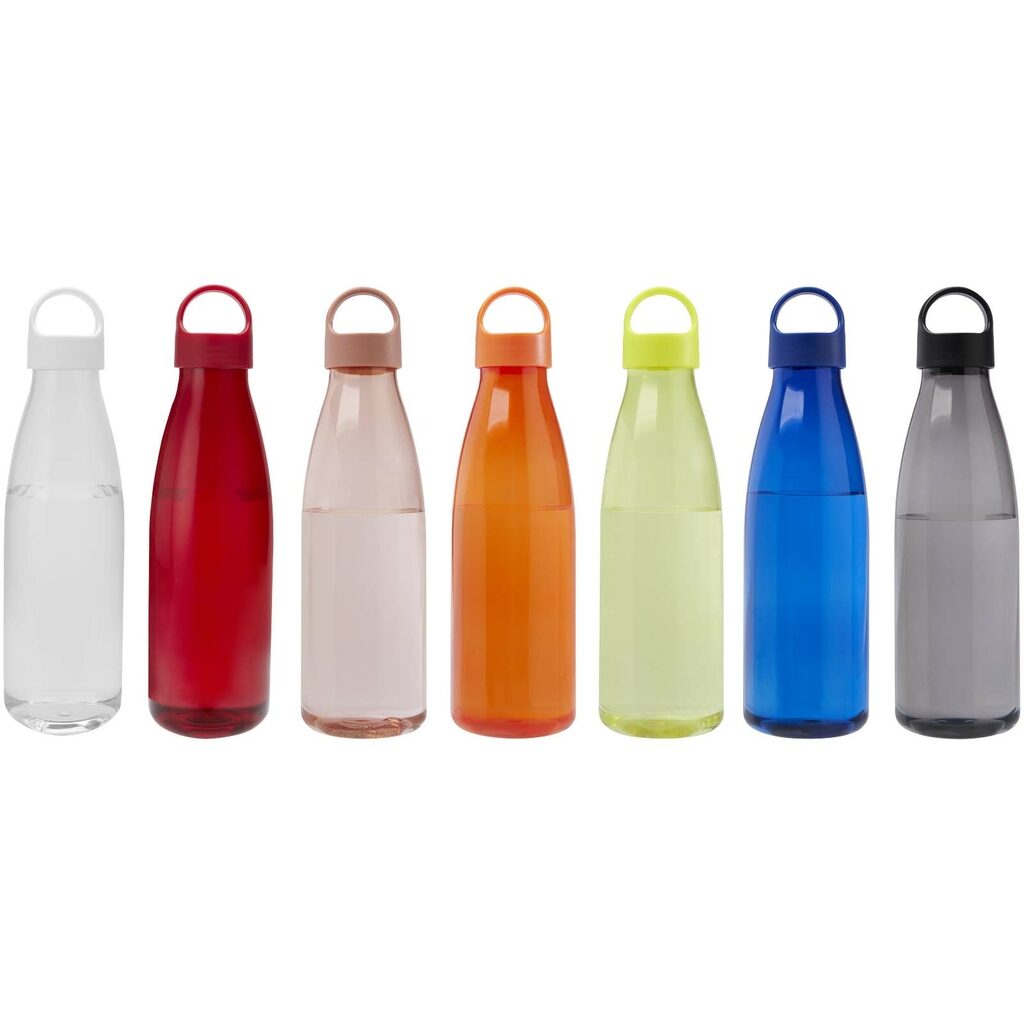 Bergen пляшка для води об'ємом 800 мл із переробленої пластмаси чорний - 10083590- Фото №5