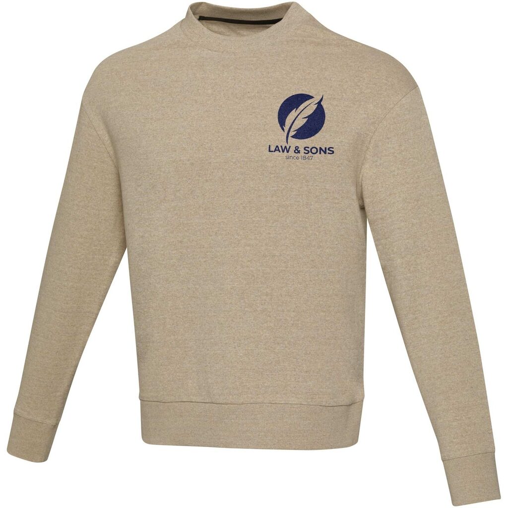 Jet унисекс Aware™ свитер с круглым вырезом из переработанных материалов oatmeal  размер XL - 37543074- Фото №2