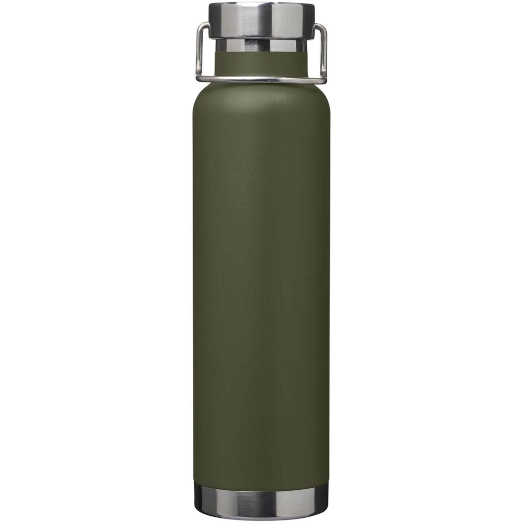 Пляшка для води з вакуумною ізоляцією Thor об'ємом 650 мл із переробленої нержавіючої сталі, сертифікованої за стандартом RCS зелений - 10086564- Фото №3