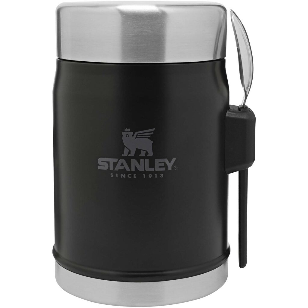 Ланч-бокс для їжі об'ємом 400 мл з ложкою-вилкою Stanley Legendary чорний - 10088190- Фото №3