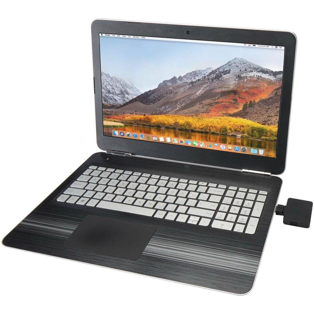 Gaia 4-портовий USB-концентратор з виходом USB-A та Type-C та подвійним входом - виготовлений з переробленого пластику чорний - 12444990- Фото №5 Gaia 4-портовий USB-концентратор з виходом USB-A та Type-C та подвійним входом - виготовлений з переробленого пластику чорний - 12444990- Фото №5