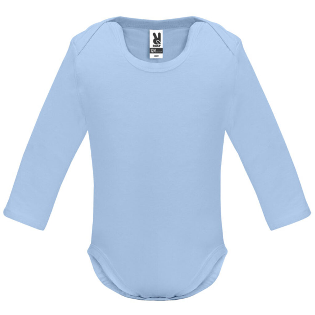 HONEY L/S Боді для немовляти з довгим рукавом гладкої в´язки небесно-блакитний  розмір 18 MESES - BD72023710- Фото №1