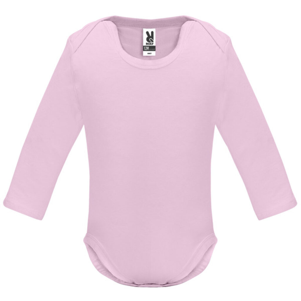 HONEY L/S Боді для немовляти з довгим рукавом гладкої в´язки світло-рожевий  розмір 9 MESES - BD720210348- Фото №1