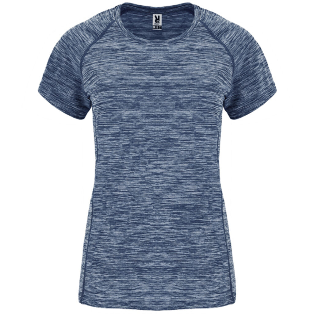 AUSTIN WOMAN Жіноча технічна футболка з поліестеру короткими рукавами реглан heather navy blue  розмір S - CA664901247- Фото №1
