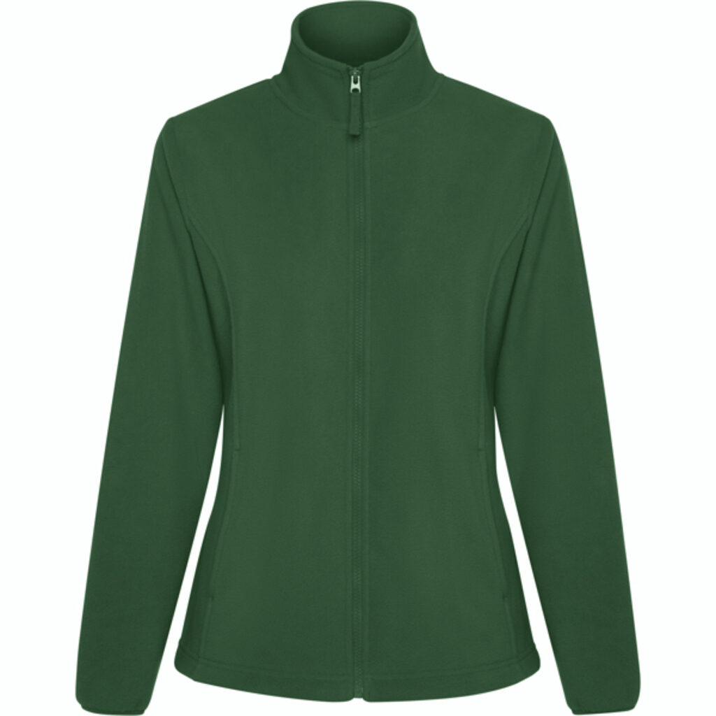 Жіноча флісова куртка із застібкою-блискавкою спереду пляшковий зелений  розмір L - CQ64150356- Фото №1