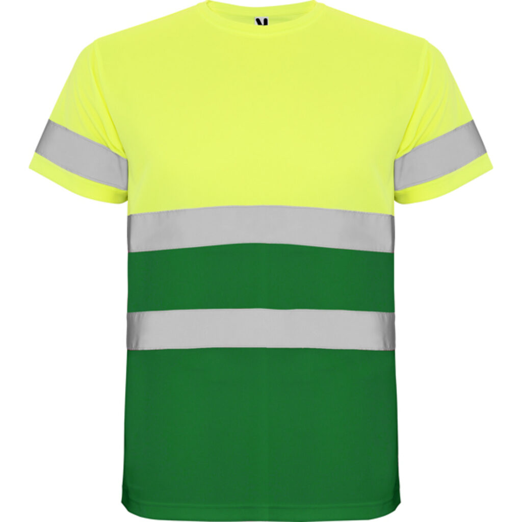 Технічна футболка підвищеної видимості з короткими рукавами garden green, fluor yellow  розмір XL - HV93100452221- Фото №1