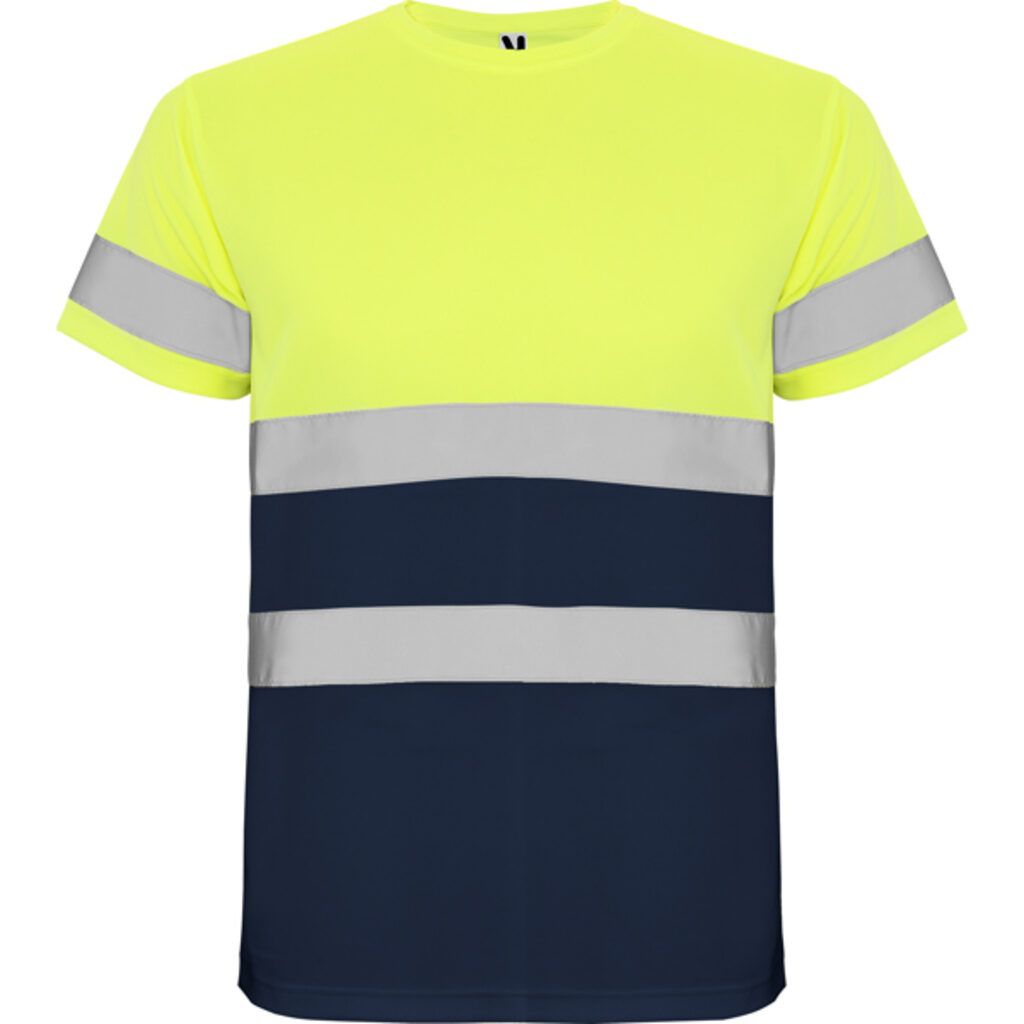 DELTA Технічна футболка з коротким рукавом високої видимості navy blue, fluor yellow  розмір 4XL - HV93100755221- Фото №1