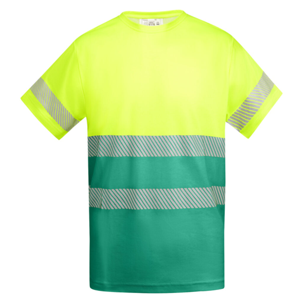 Світловідбивна чоловіча технічна футболка з коротким рукавом garden green, fluor yellow  розмір XL - HV93170452221- Фото №1
