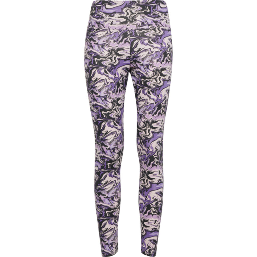 Спортивні жіночі легінси до щиколотки з принтом fussion purple  розмір 2XL - LG039905180- Фото №1