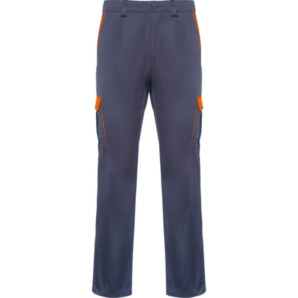 Удлиненные брюки в двухцветной комбинации свинцовый, оранжевый - PA8408602331- Фото №1