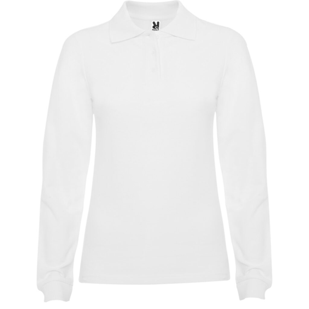 ESTRELLA WOMAN L/S Сорочка-поло з довгим рукавом білий  розмір 2XL - PO66360501- Фото №1