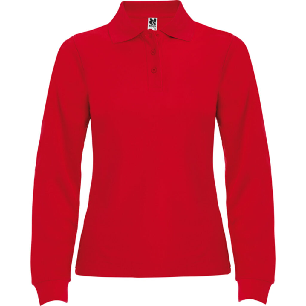 ESTRELLA WOMAN L/S Сорочка-поло з довгим рукавом червоний  розмір S - PO66360160- Фото №1
