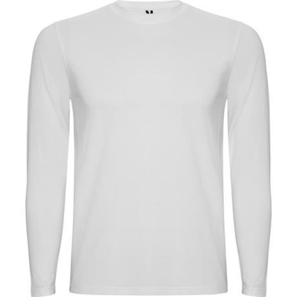 SOUL L/S Нижняя мужская футболка с длинным рукавом с круглым вырезом в рубчик 1x1 белый  размер 14 - RI25102801- Фото №1