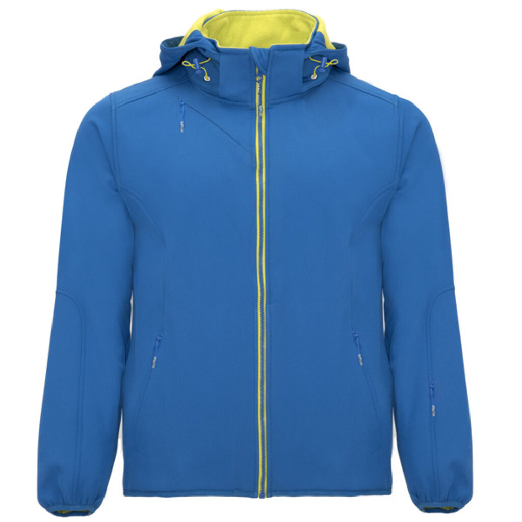 Двухслойная спортивная куртка SoftShell королевский синий  размер 3XL - SS64280605- Фото №1