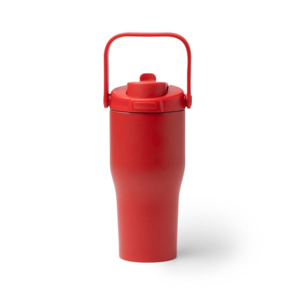Бутылка-термос из переработанной нержавеющей стали красный  размер ONE SIZE ADULT - BI2019S160- Фото №1